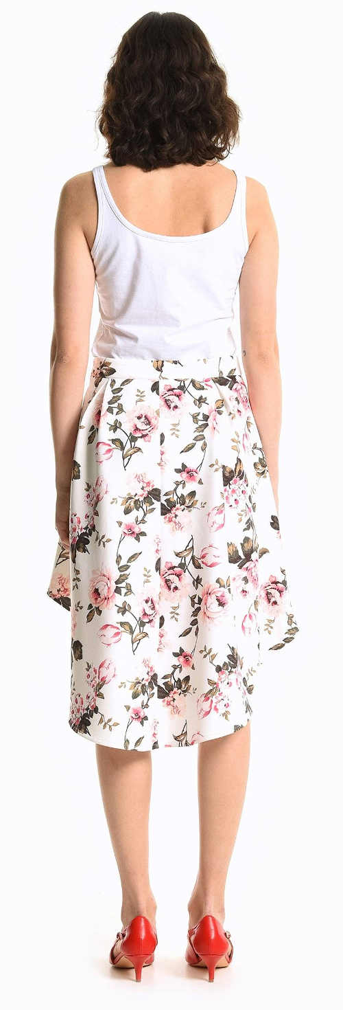Formálna kvetinová letná sukňa
