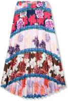 Univerzálna dlhá letná sukňa kvetovaný vzor