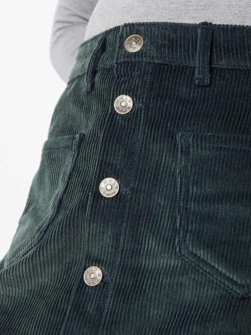 Krátka sukňa so zipsom a prednými vreckami