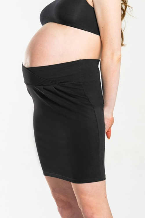 Krátka tehotenská bavlnená sukňa