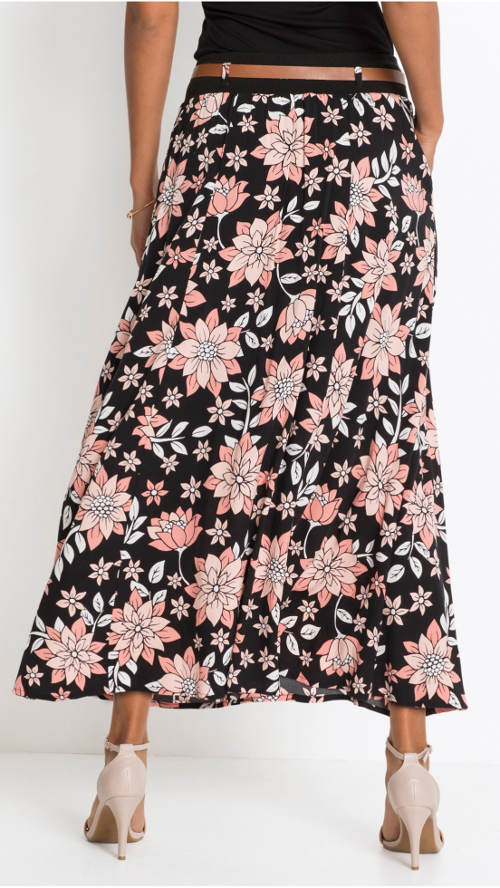 Vzdušná letná kvetinová sukňa