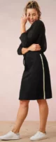Čierna pletená sukňa pre plnoštíhle