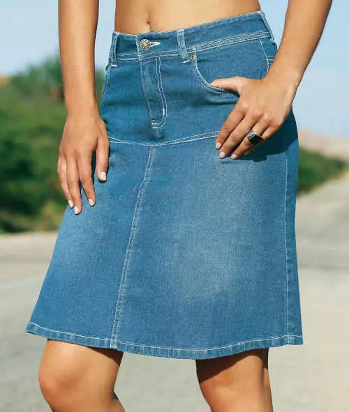 Moderná džínsová sukňa Blancheporte