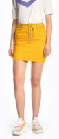 Krátka žltá dámska sukňa so šnurovaním