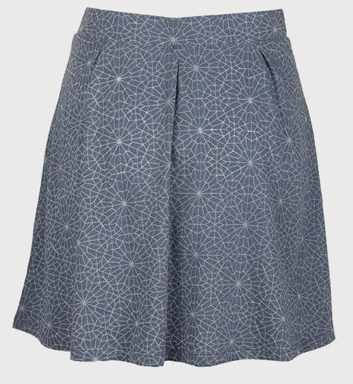 Kratšia sivá dámska letná sukňa