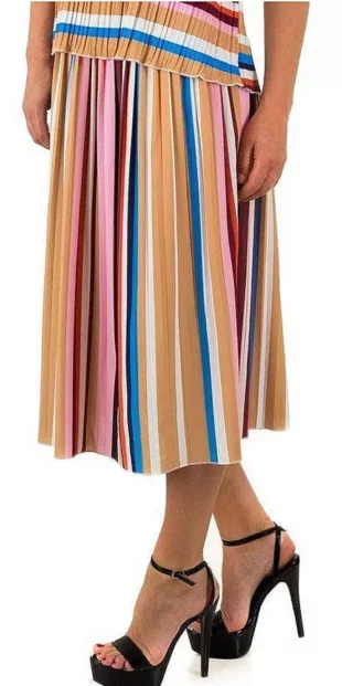 Pruhovaná letná sukňa-šaty