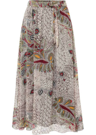 Plisovaná dlhá sukňa vo farebnom prevedení
