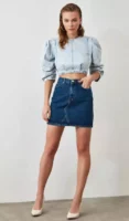 Džínsová sukňa v sexy mini dĺžke z kvalitného materiálu