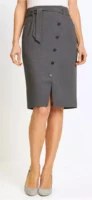Formálna sukňa v tvare ceruzky s opaskom na zaväzovanie