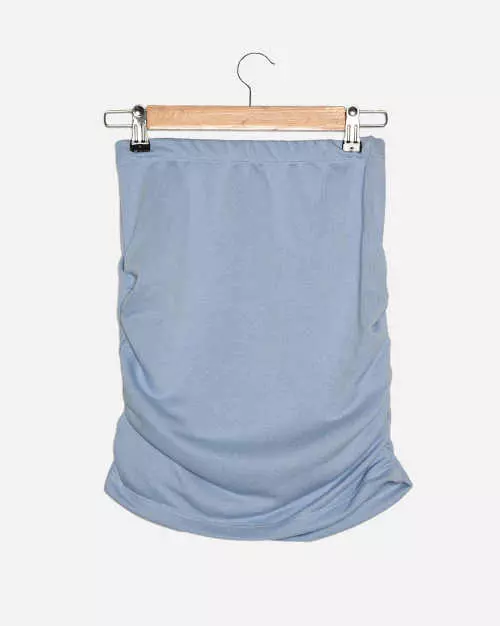 Modrá krátka sukňa s elastickým pásom