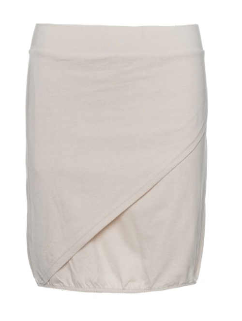 Krátka béžová bavlnená sukňa
