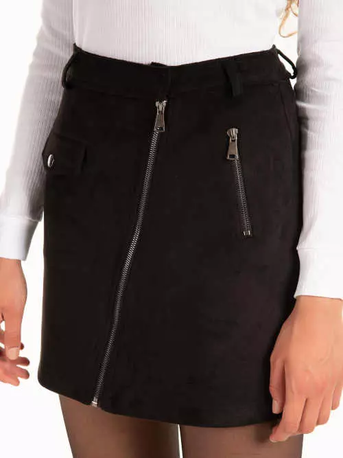 Mini sukňa s prednými vreckami